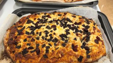 pizza with traditional Indigenous toppings